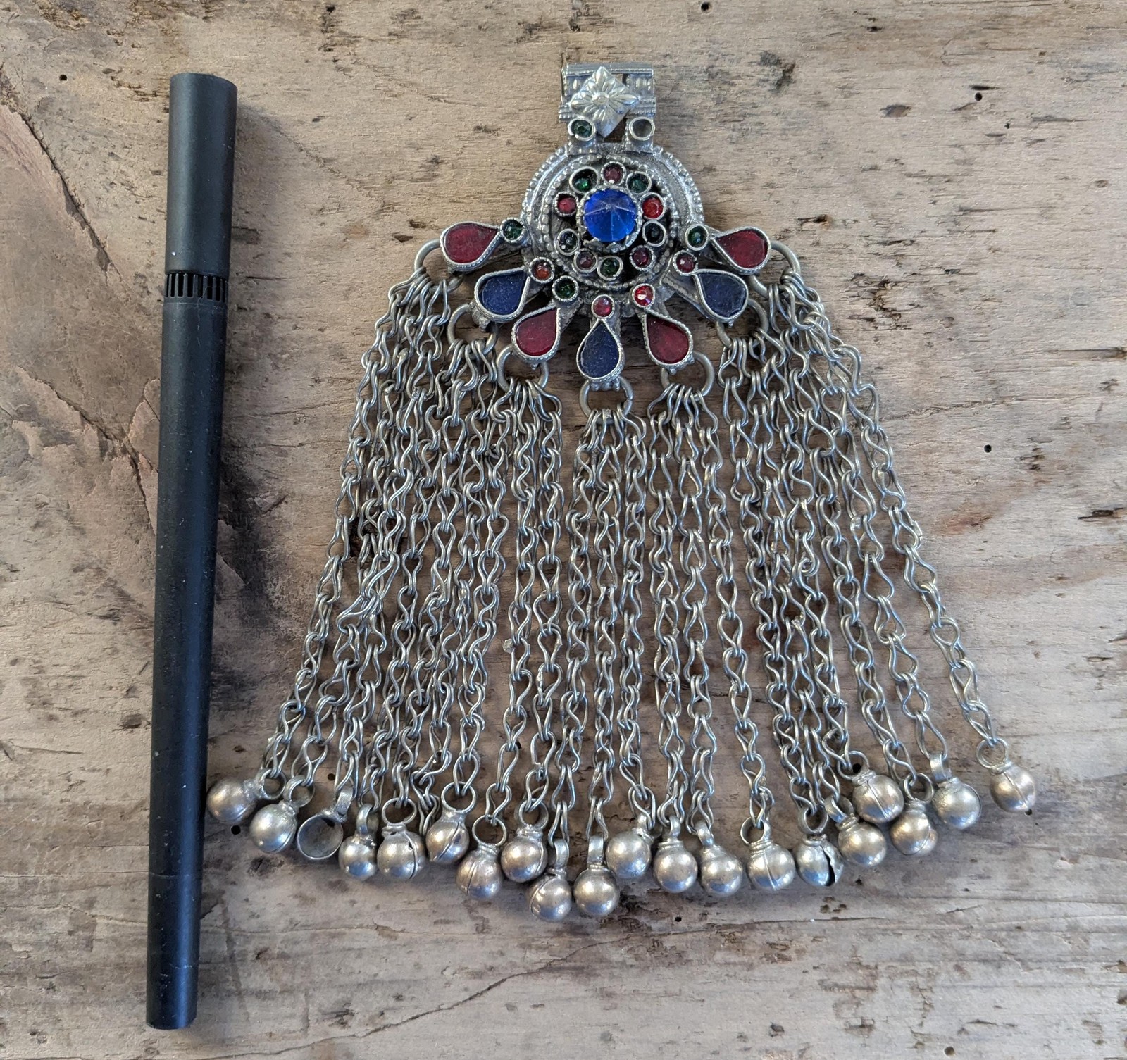Vintage Waziri Tribal Pendant Jingling Dangles Unique (19314)