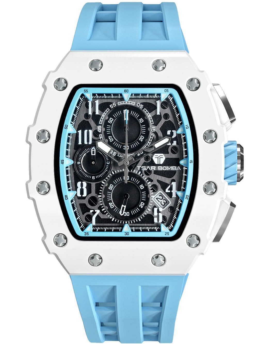 Tsar Bomba TB8204B-02 Mens Watch Elemental Chronograph 44mm 5ATM