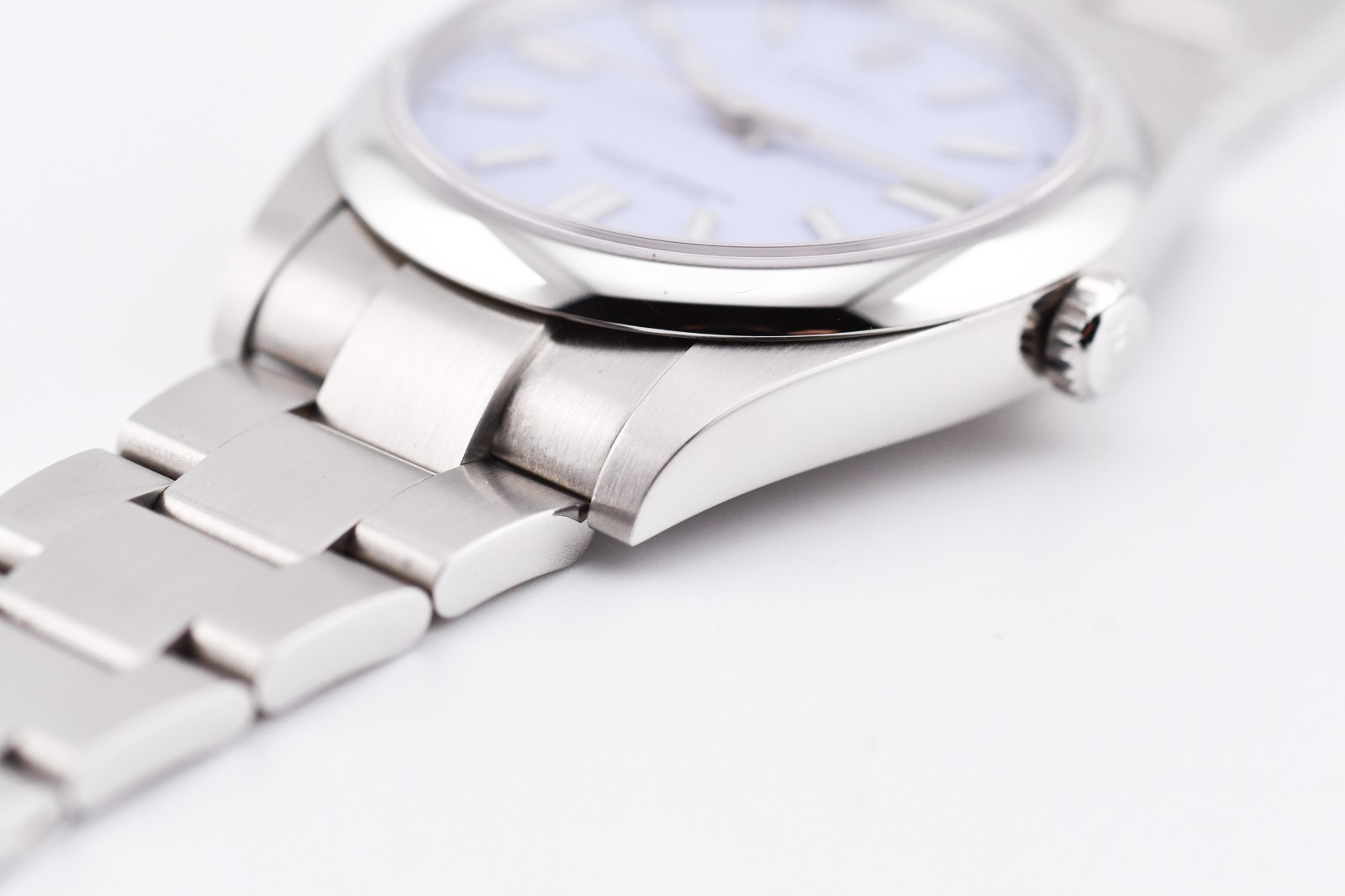 Rolex Oyster Perpetual 41mm Ref. 124300 Custom Lavender Dial Box and Paper