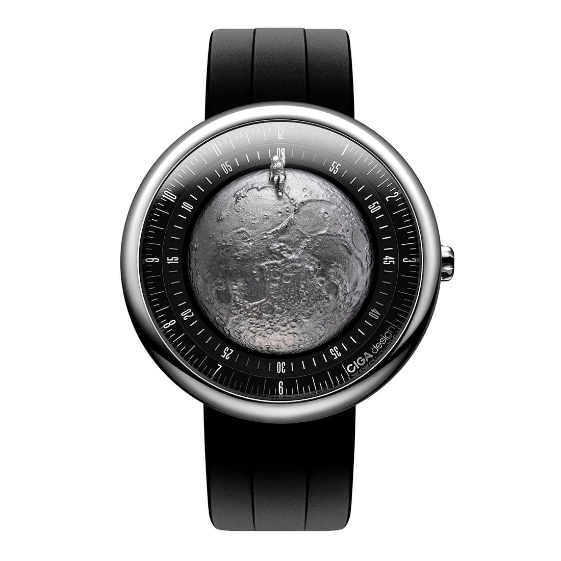 CIGA design Moon Walker Edition U055-TIGR-6B Automatic Titan Watch 46 mm