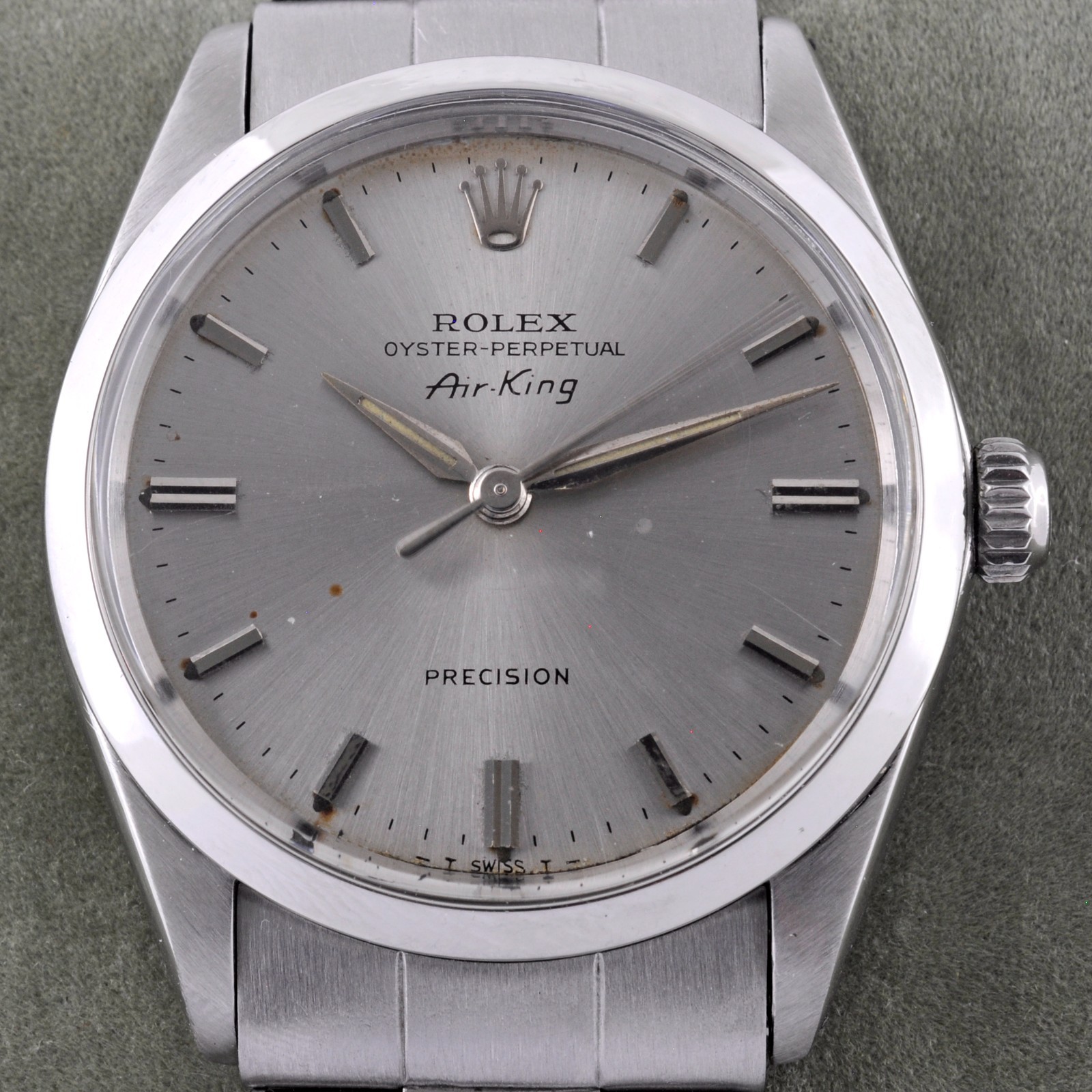 SWISS ROLEX OYSTER PERPETUAL AIR-KING 5500 1002 AUTOMATIC GENTS WATCH BRACELET