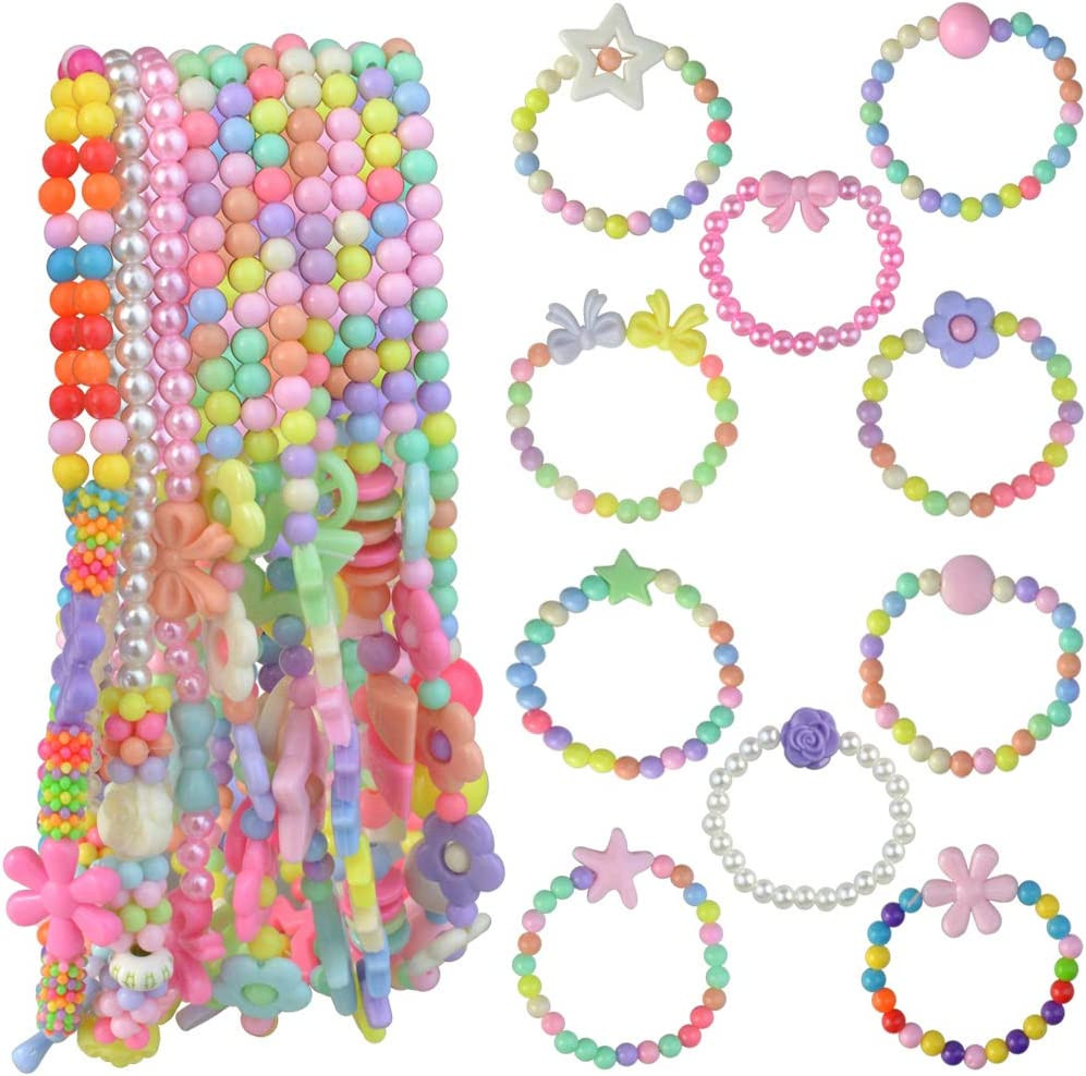 20Pcs Princess Necklace Bracelet Set, Teenager Costume Jewelry Play Jewelry for