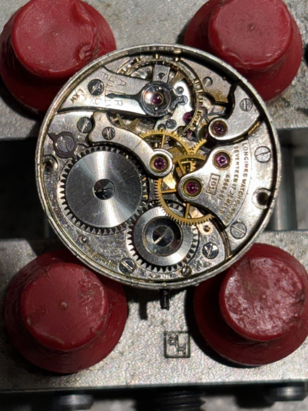 VINTAGE LONGINES Commander WATCH MOVEMENT, CAL. 10L, RUNNING, 17 JEWEL for part