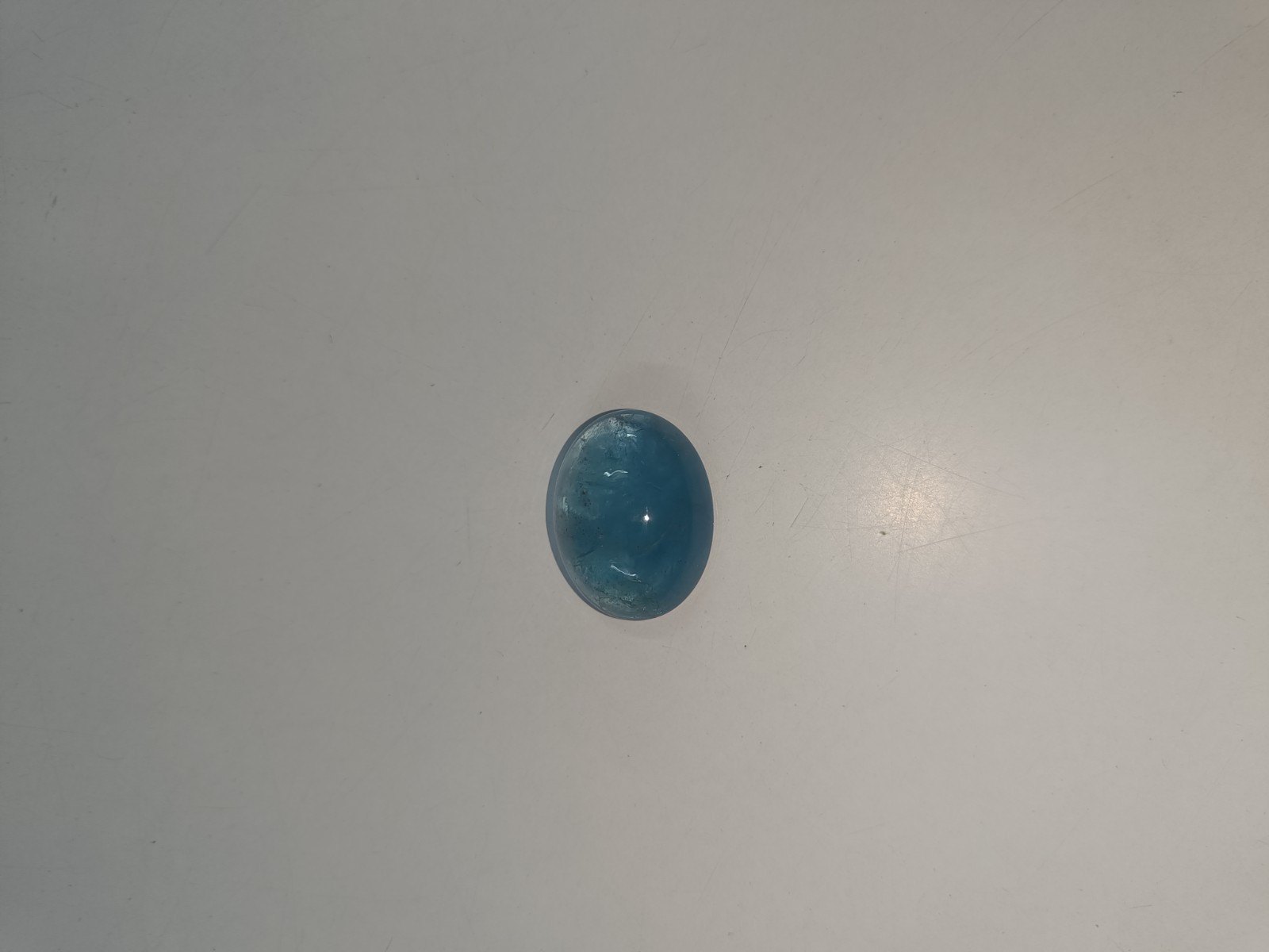 Aquamarine Dark Blue Color Oval Cab 17.5 x 22.5 x 9 MM 24 Ct Natural Gemstone