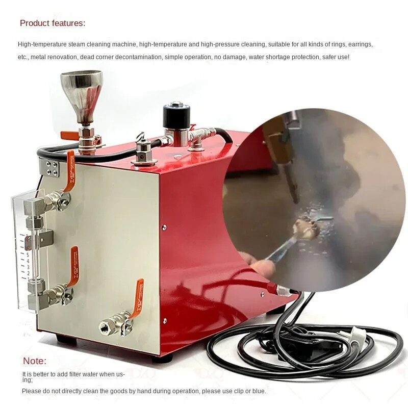 High-Temperature, High-Pressure Steam Cleaner, 12-Liter Steam Cleaner