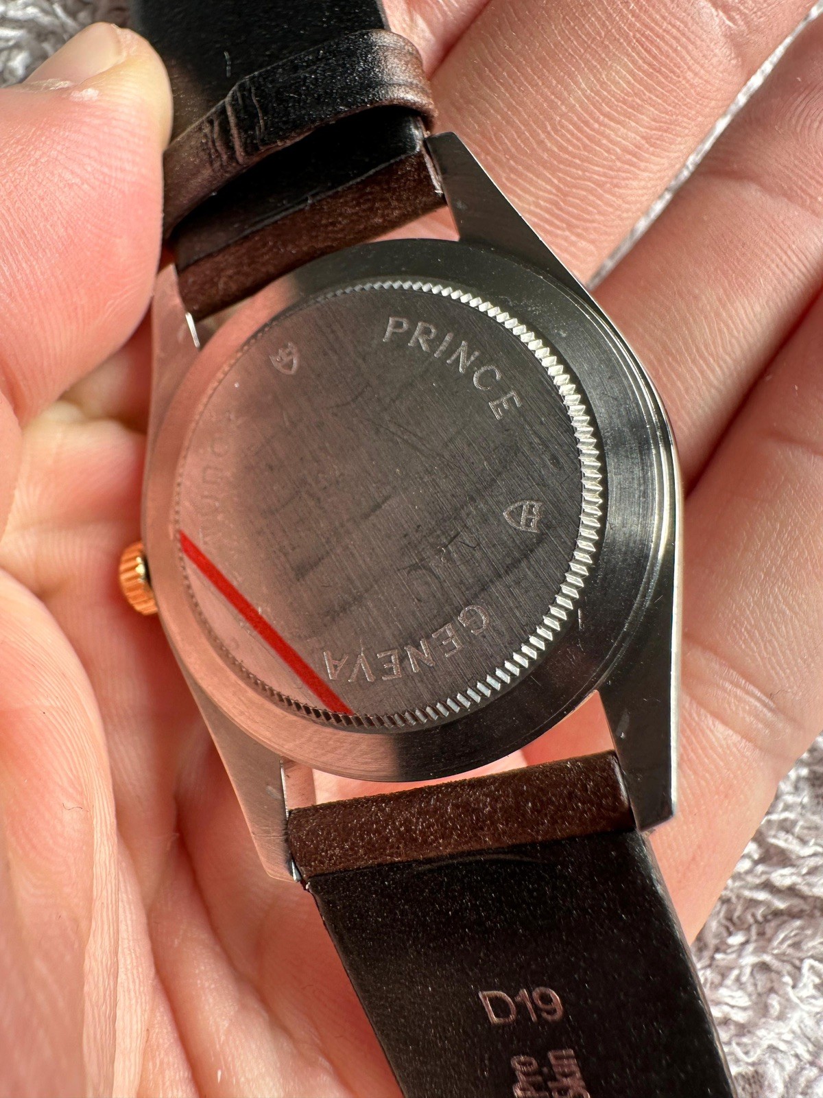 Tudor prince date mint condition amazing dial ref 74033 on leather strap