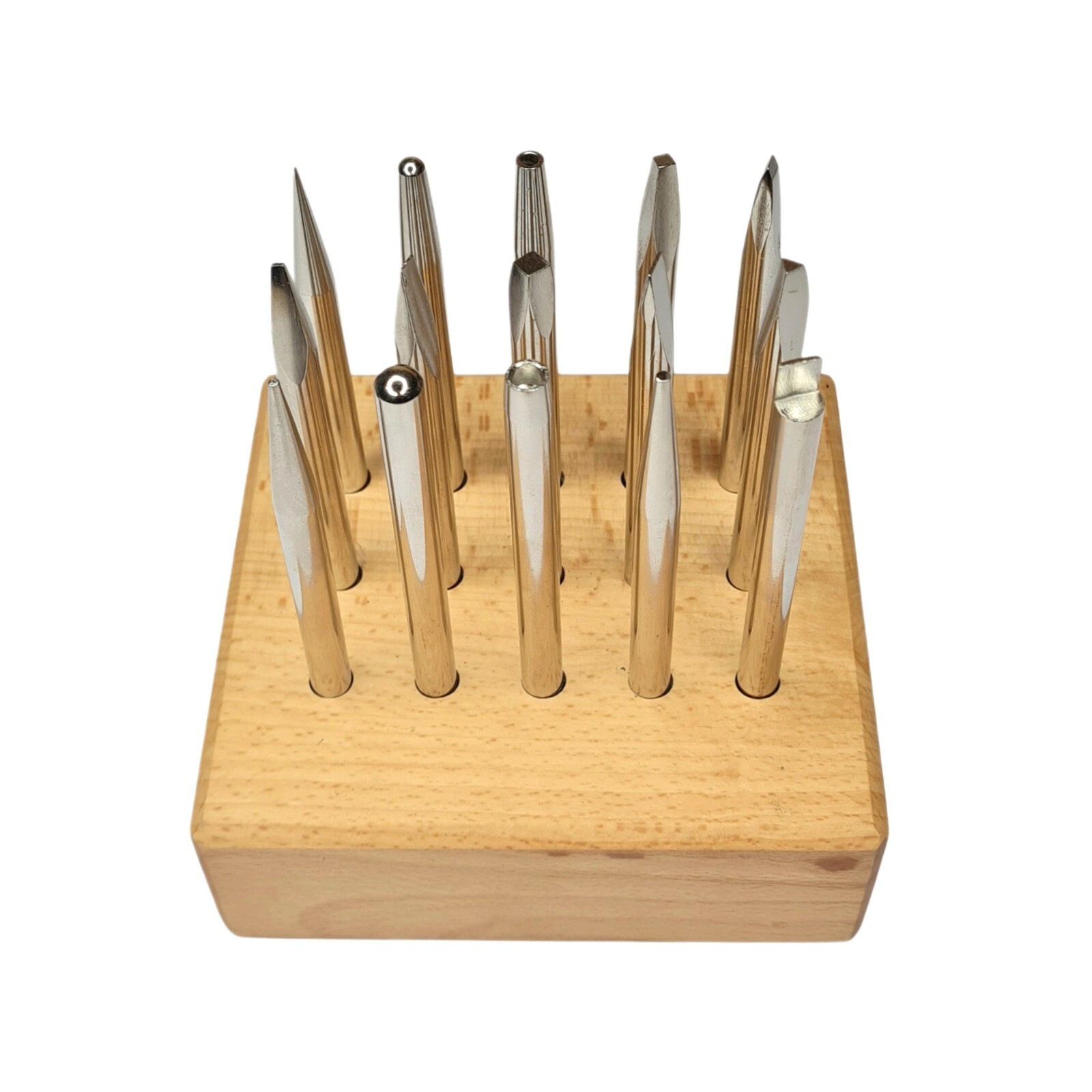 15-Piece Repoussé Punch Set – Jewelry Making Metal Forming Metalsmith Tools