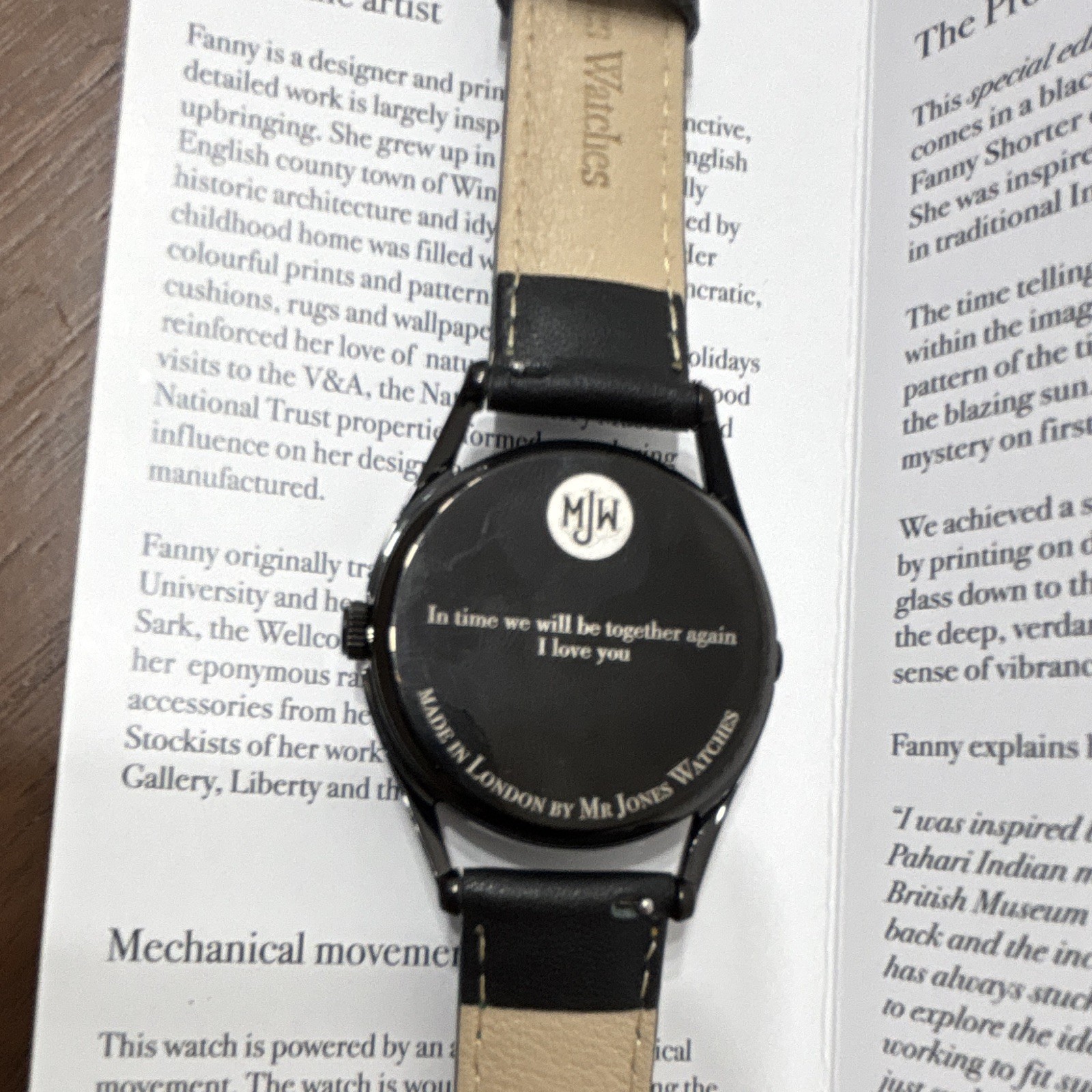 Mr Jones Watches Promise of Happiness Special Edition Manual Wind 37mm Box