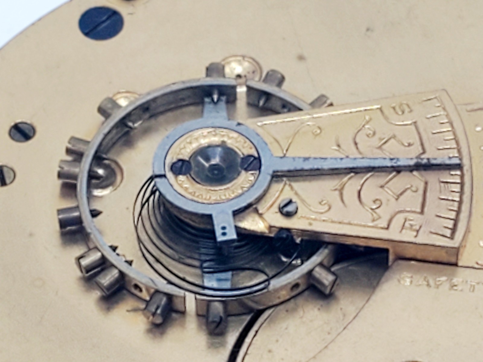 Vintage Waltham Grade no.1 18s 7J Hunting Pocket Watch Movement For Parts/Repair