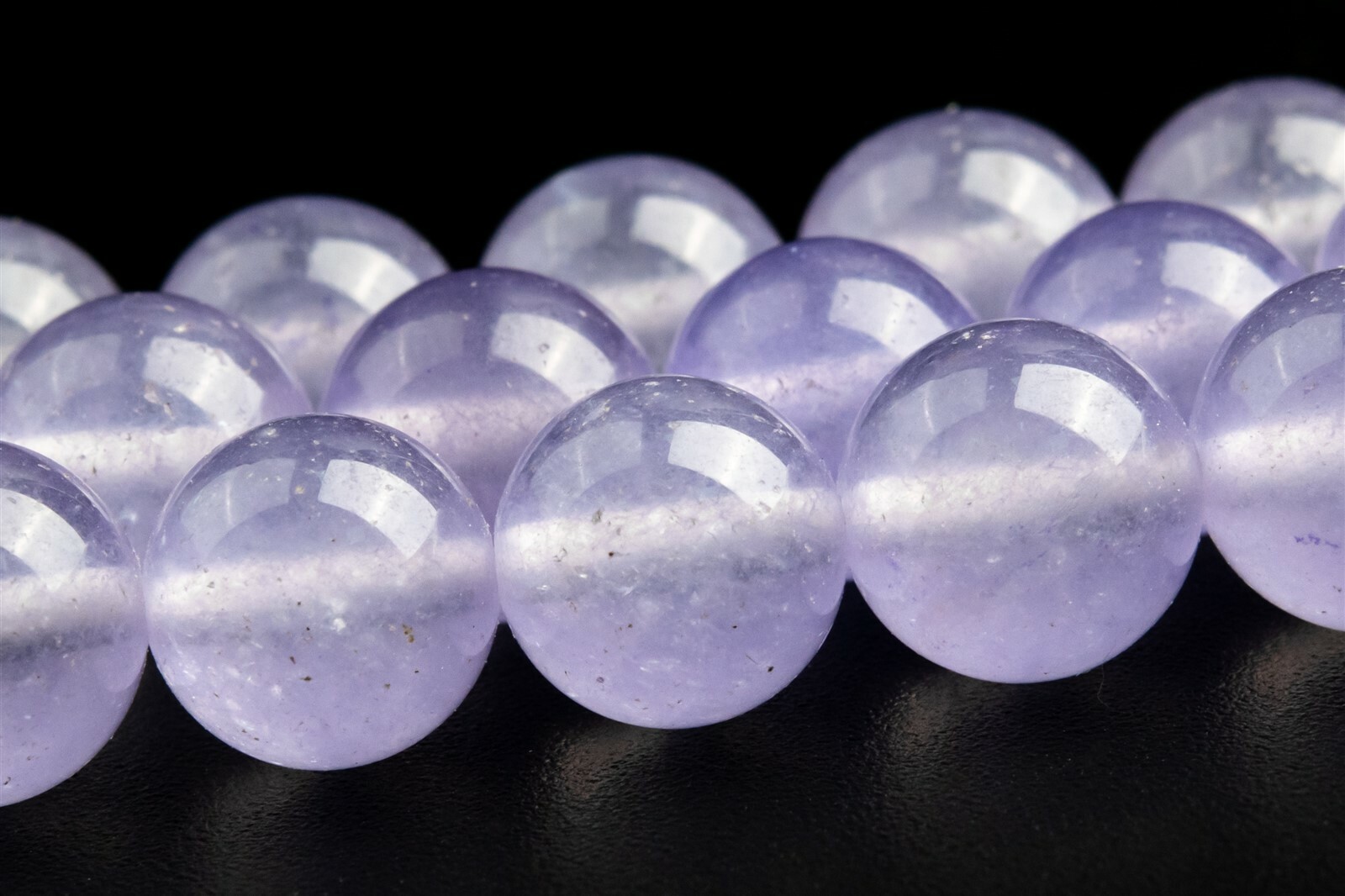 10MM Faint Purple Jade Beads Grade AA Round Loose Beads