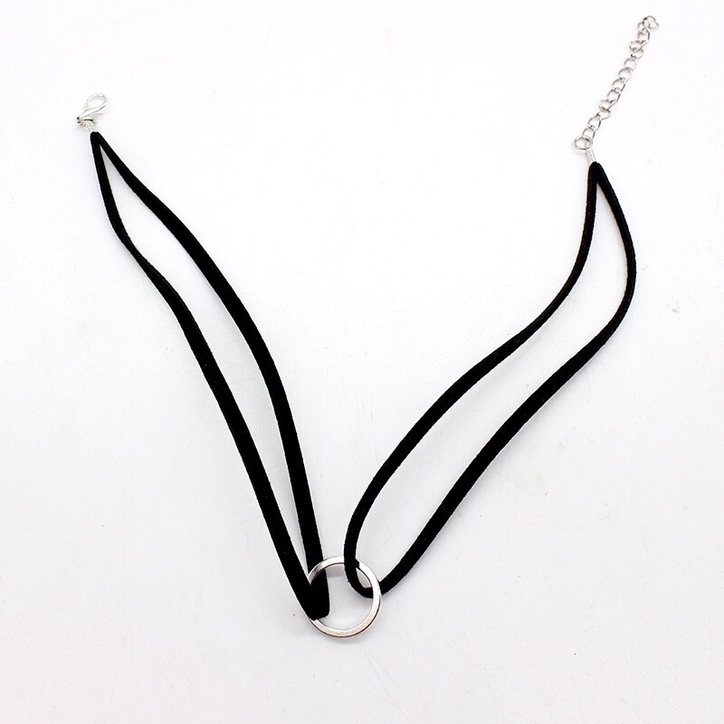 Black Gold or Silver Day Collar O Ring Necklace bdsm ddlg Master slave Dom sub