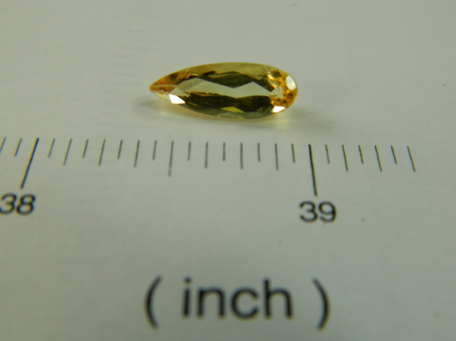Imperial Topaz 2.26 Ct Clarity IF Pear Cut Natural Golden Brazil I071