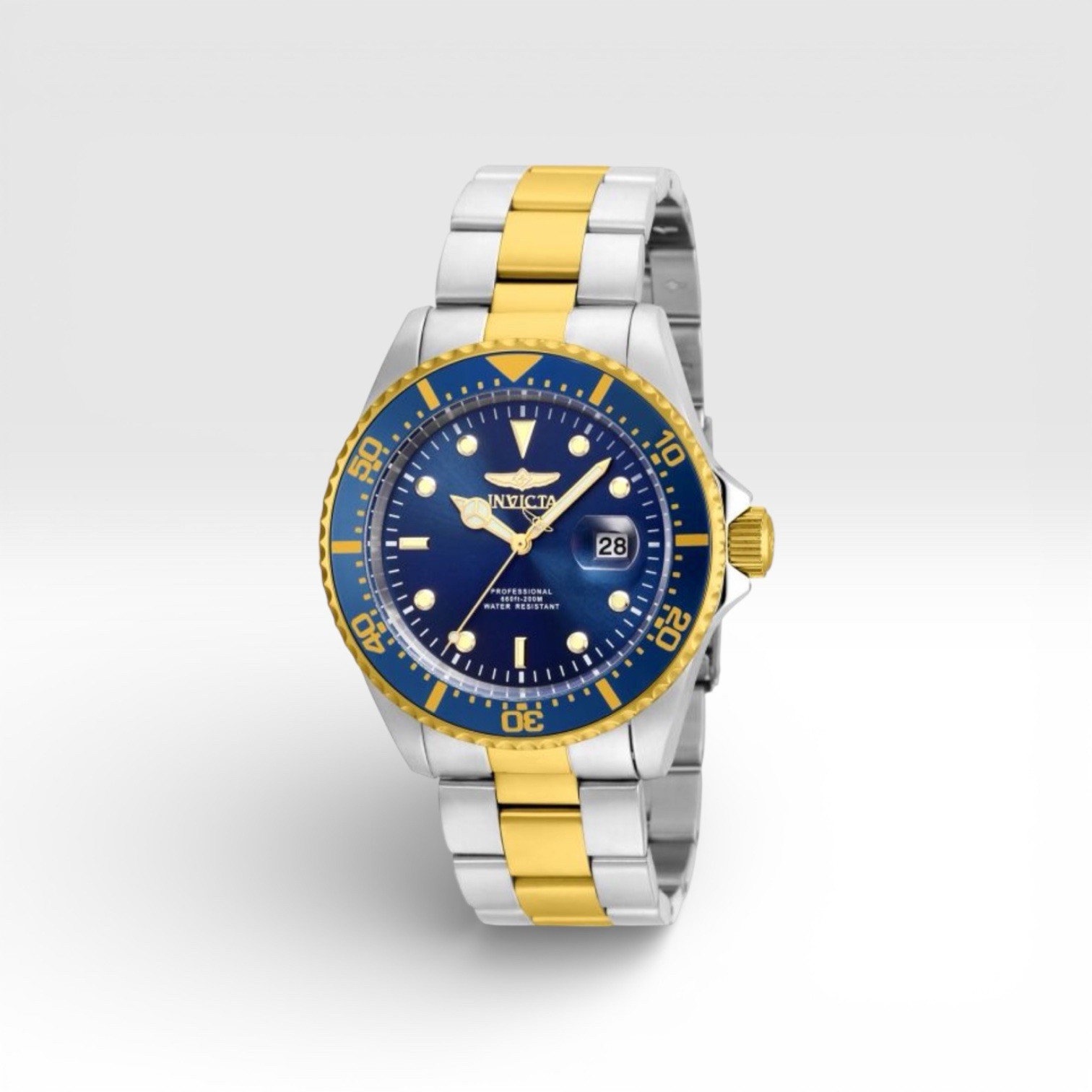 Invicta 22058 Pro Diver Blue Dial Two Tone Watch New w/ Box & Hang Tag