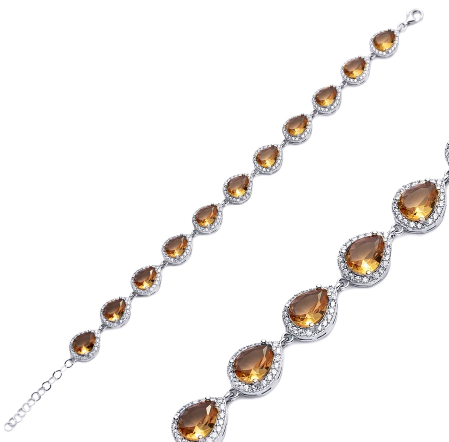 925 Sterling Silver Zultanite Color-Changing Gemstone Bracelet – Adjustable
