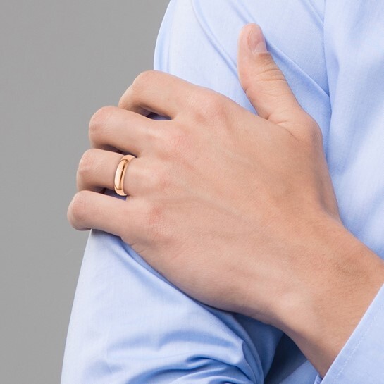 REAL 10K Rose Gold 2mm 3mm 4mm 5mm 6mm 8mm 1/2 Round Men Women Wedding Band Ring