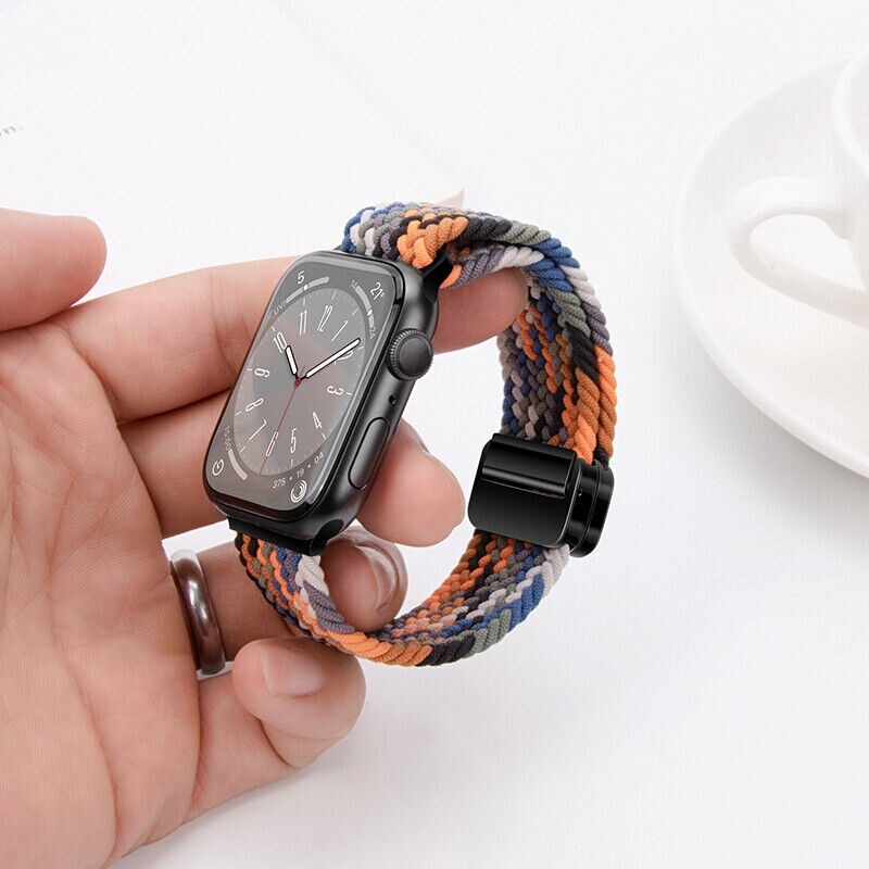 Hot Magnetic Nylon Loop Strap Band For Apple Watch Series 11-1 Ultra SE 38-49MM