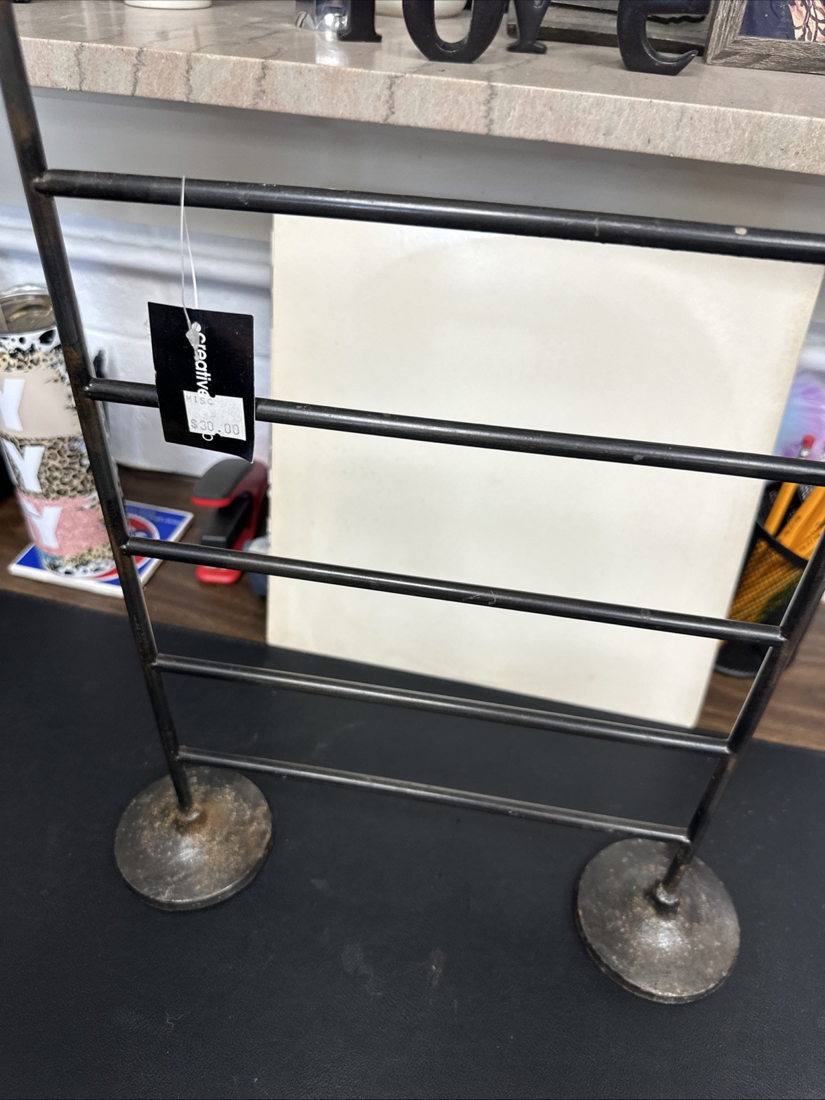 Countertop Or Wall Hang Necklace Display Stand, Jewelry Organizer Display