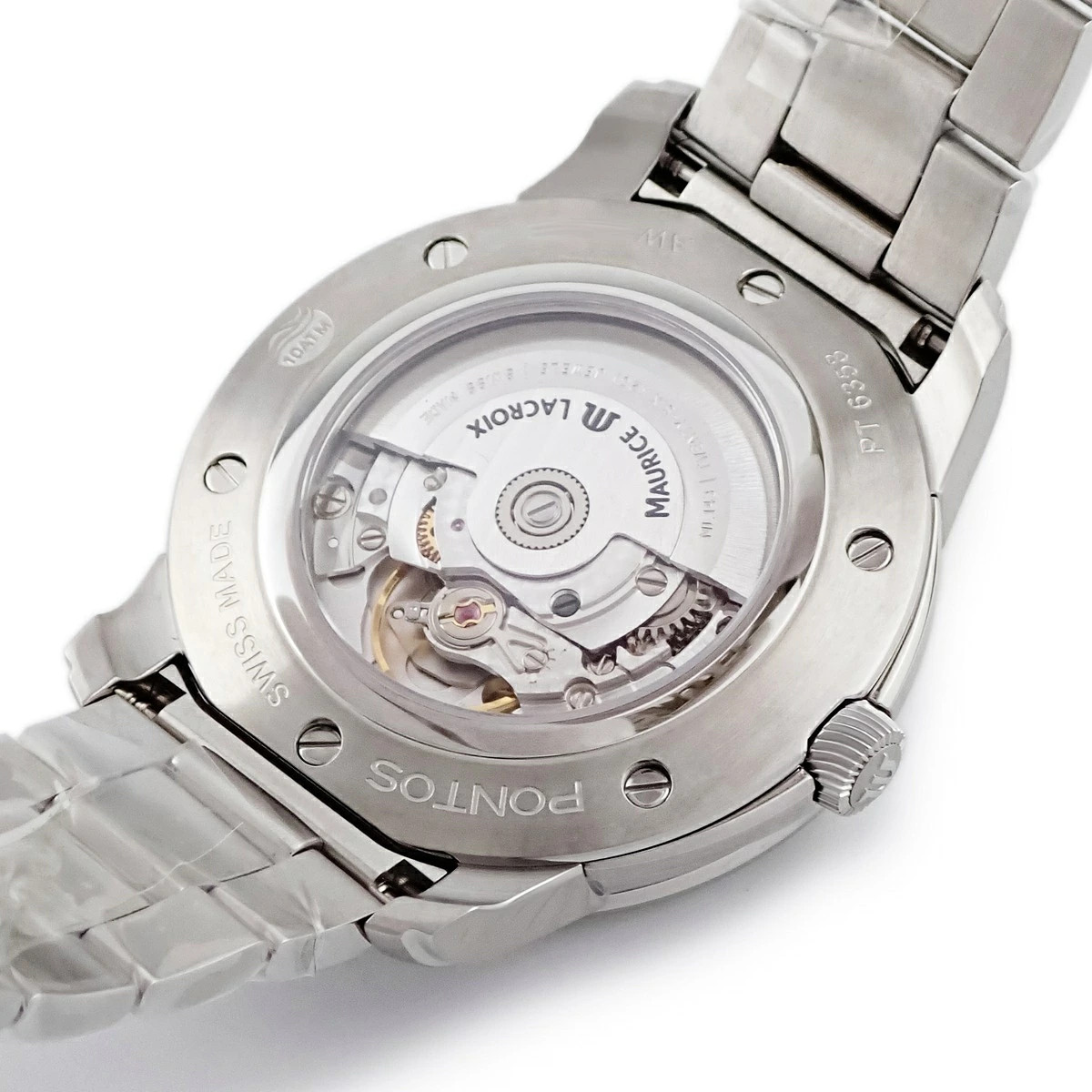 Used Maurice Lacroix Pontus day date PT6358-SS002-130-1 bar Wrist watch Men