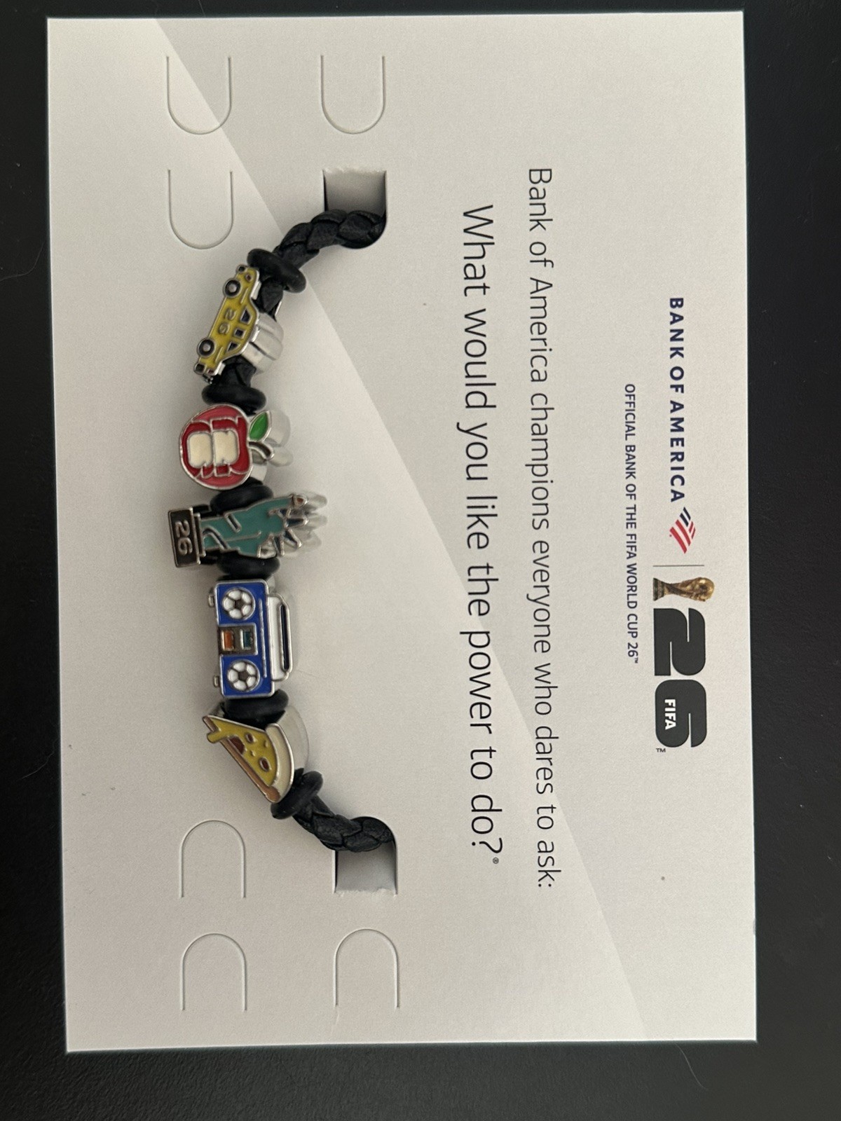 2026 FIFA World Cup Bank of America Charm Bracelet New York City Exclusive