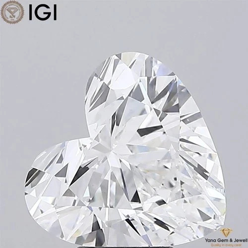 CVD Diamond 5.05 Cts HEART SHAPE G Color VS1 Clarity IGI CERTIFIED LAB GROWN