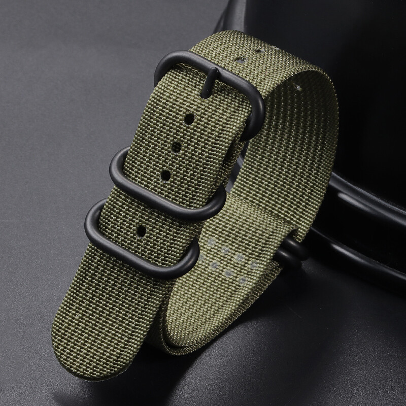 18mm 20mm 22mm 24mm Multiple Colour Military Nylon Watch Strap Band for Unisex