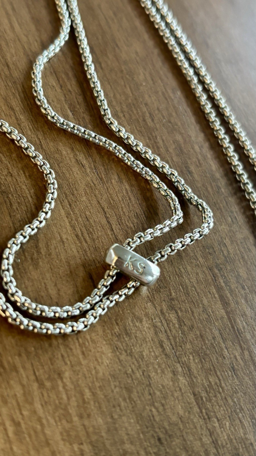 Kendra Scott ~ Teo ~ Turquoise Pendant with Silver Tone Adjustable Slider Chain