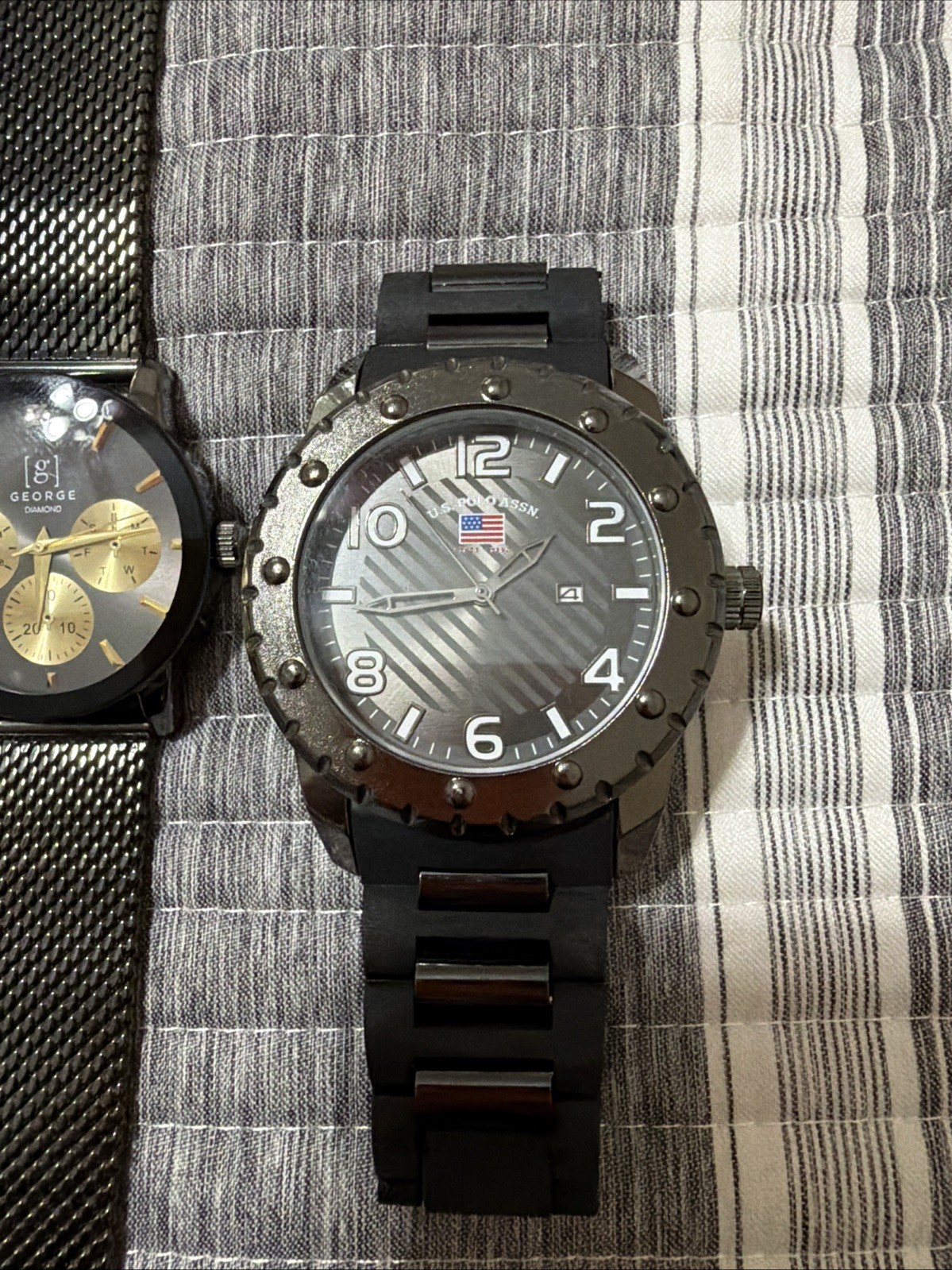 Lot of 5 Men’s Watches – George & U.S. Polo Assn. – Excellent Condition