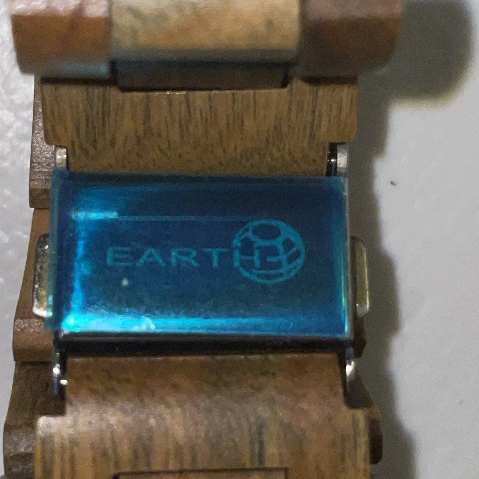 Tank Watch-Wood Quartz(EARTH BRAND), Date Window, Never worn Works W-30