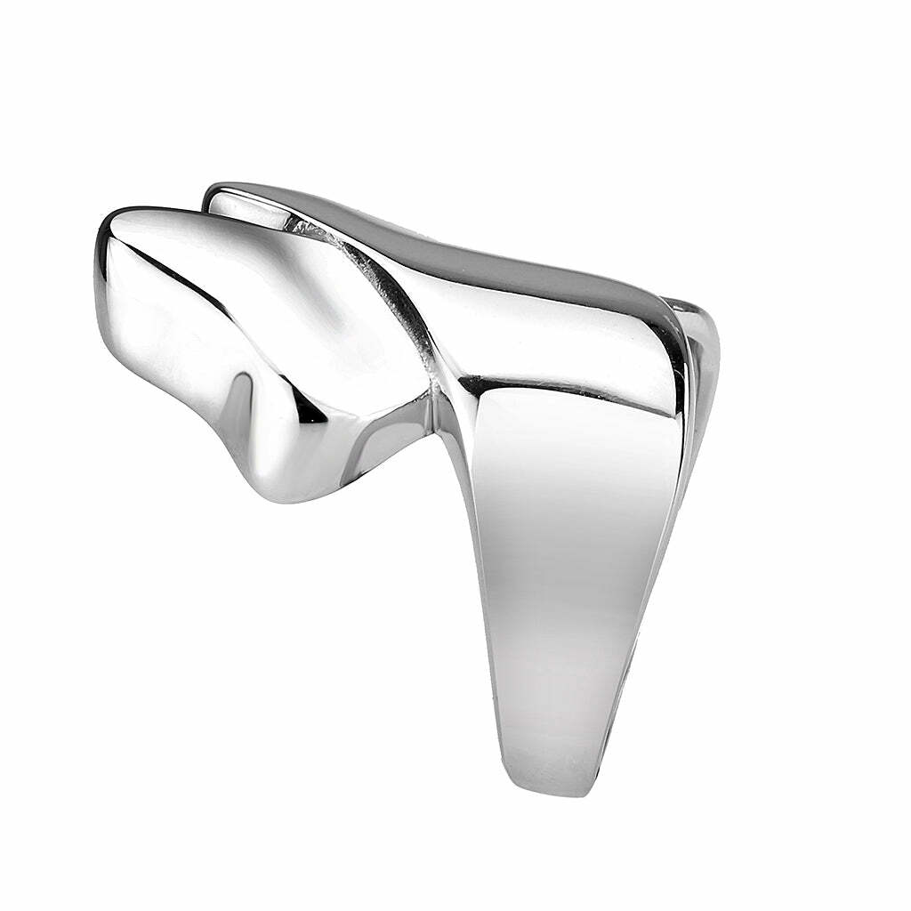 TK3798 – High polished (no plating) Stainless Steel Ring with NoStone in No