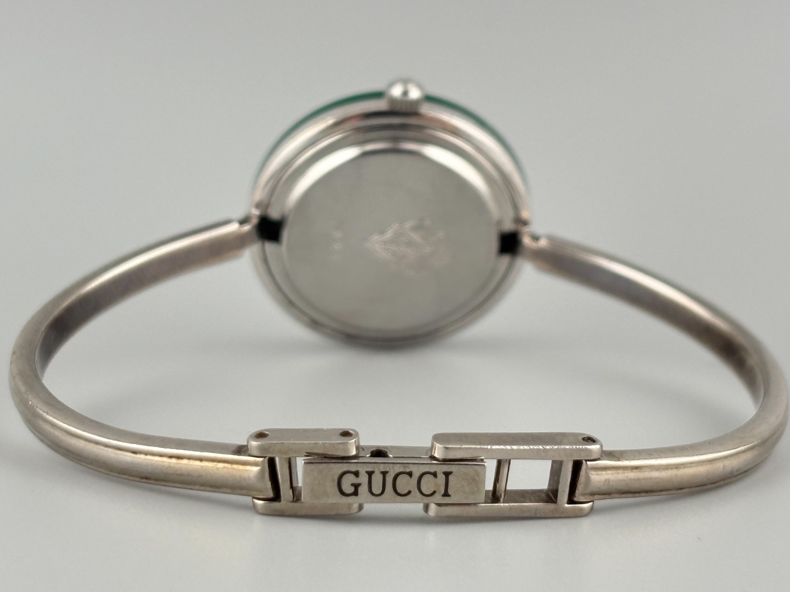 [Very Good+5] Gucci Change Bezel 11/12.2 Silver Serry Line Watch Auth