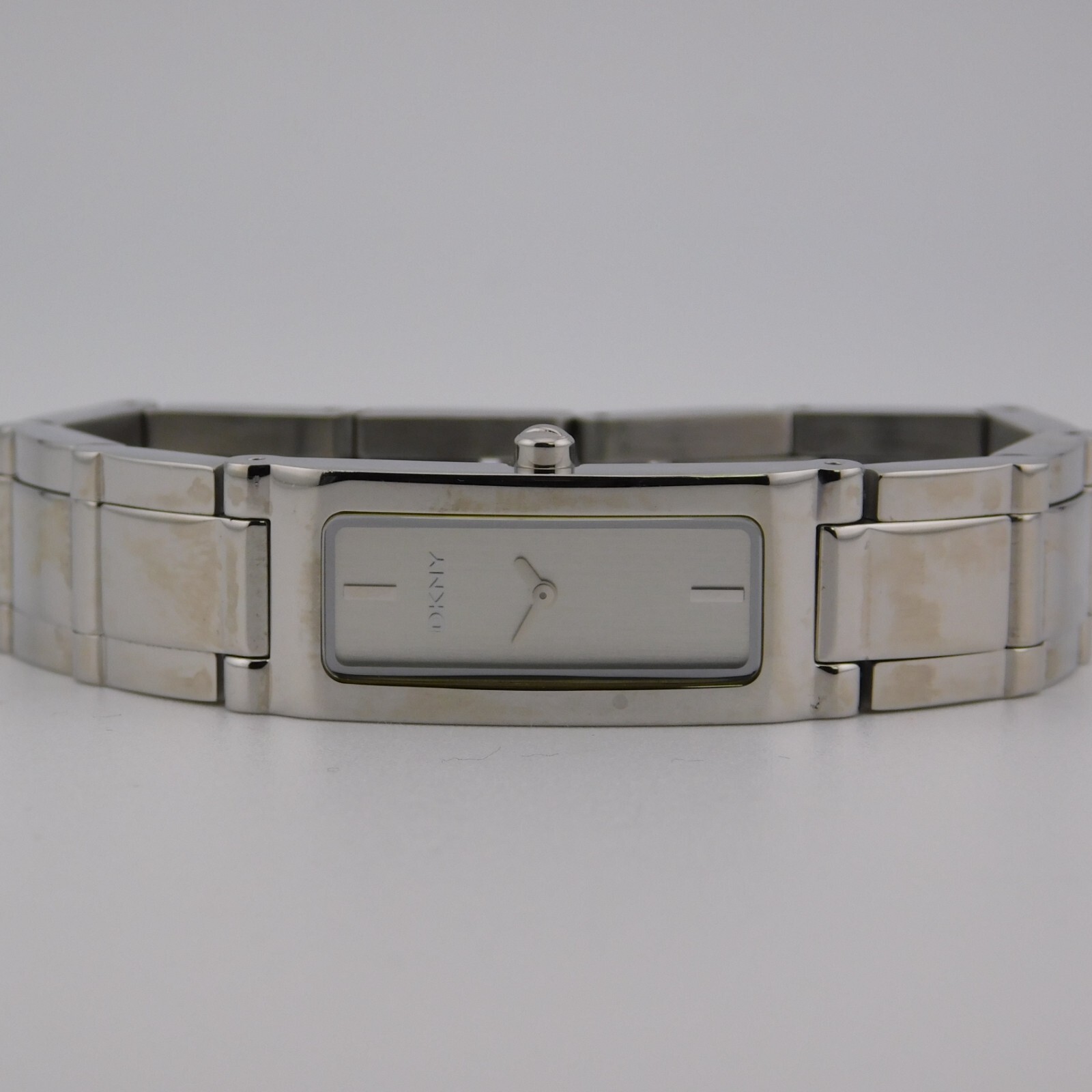 DKNY NY-3167 Solid Stainless Steel Quartz Analog Women’s Watch Sz.6″ New Battery