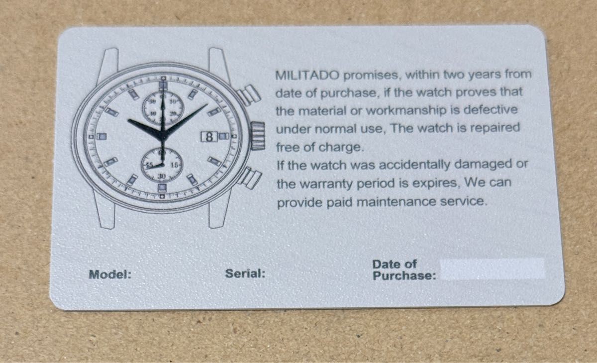 Militard ML05B 38mm Quartz Miyota 2035 Sapphire 100m Military New From Japan