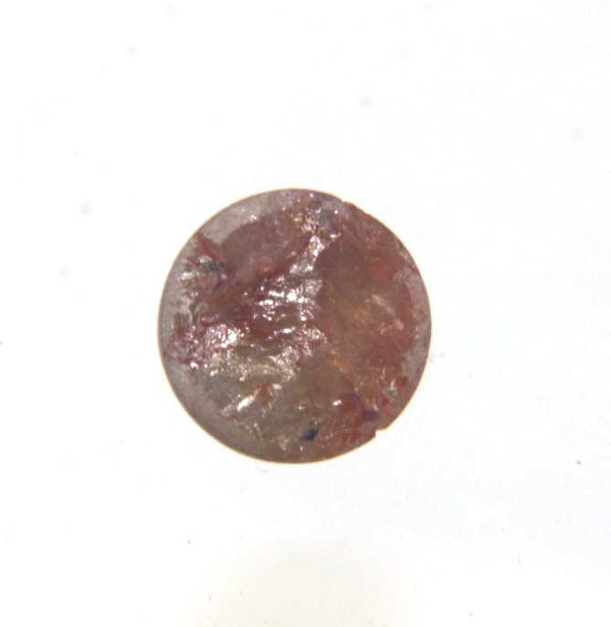 0.59Cts Rose Cut Diamond Beautiful Natural Real Peach Color Round 5.65×2.42MM