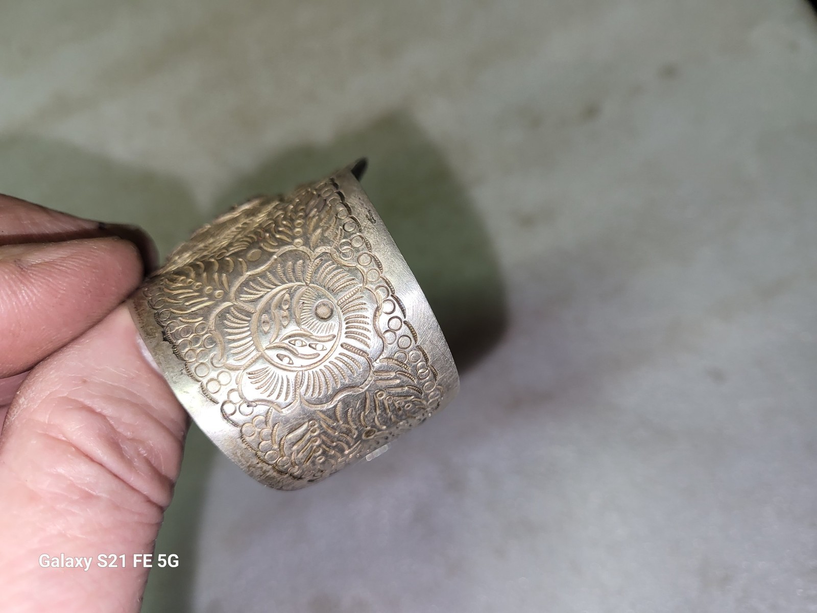 Vintage Maciel Mexico Sterling Silver Cuff Bracelet 34 Grams