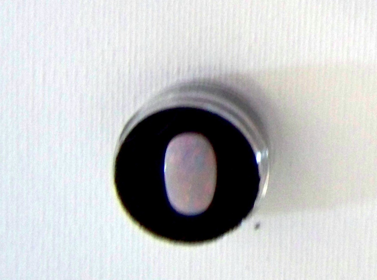 Australian Opal Cabochon – 3.32 ct, 15×10 mm Oval, Pink‑Blue Fire