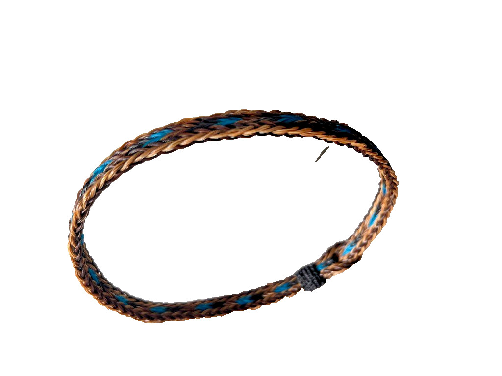 Western Boot Jewelry 3/8 in Horsehair Cowboy Adjustable fit Black Brown Turquois