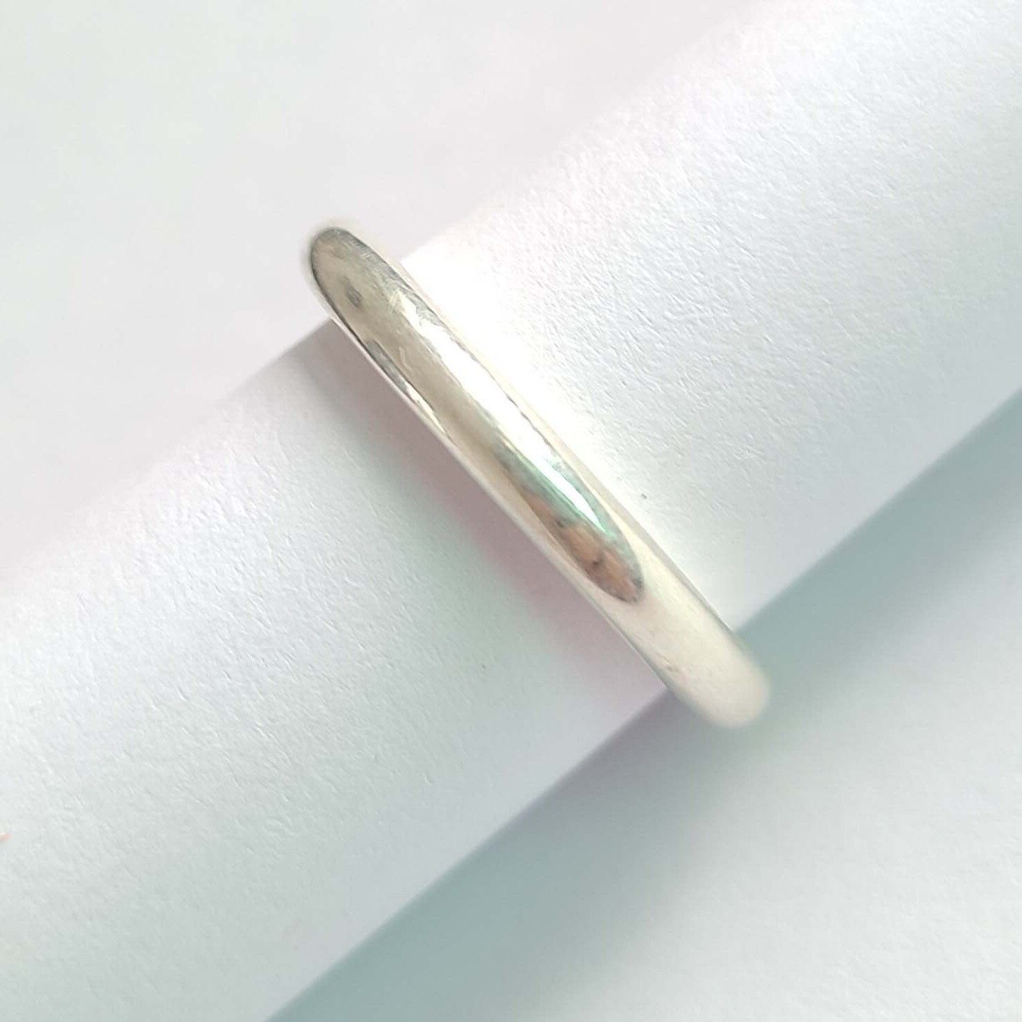 Plain 925 Solid Sterling Silver Handmade 3 Mm Round Wire Ring All Size Available