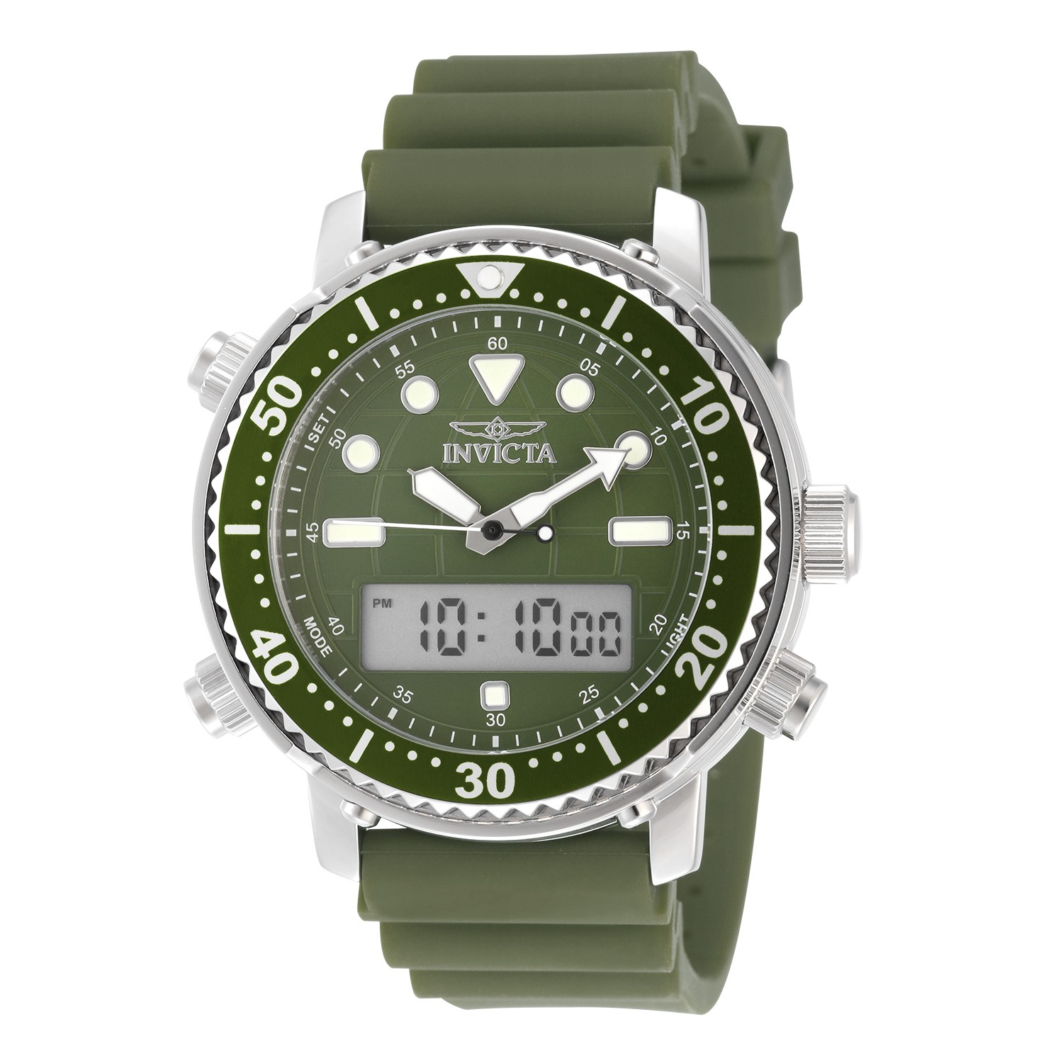 Invicta Men’s Pro Diver 46.5mm Digital Chronograph Watch IN-49450