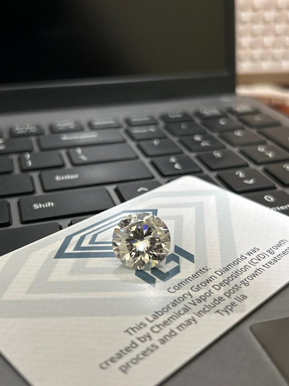 2.00 Carat IGI Certified Lab Grown Round Diamond D/VVS1 CVD Loose Diamond