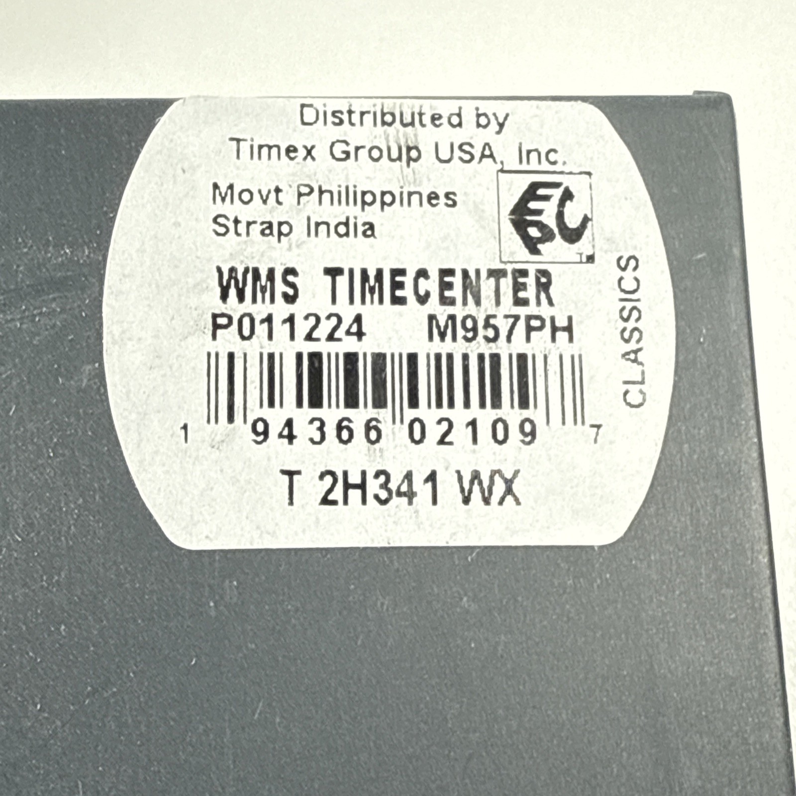 New Timex Women’s T2H341 WX Easy Reader 25mm Black Leather Strap Watch Indiglo