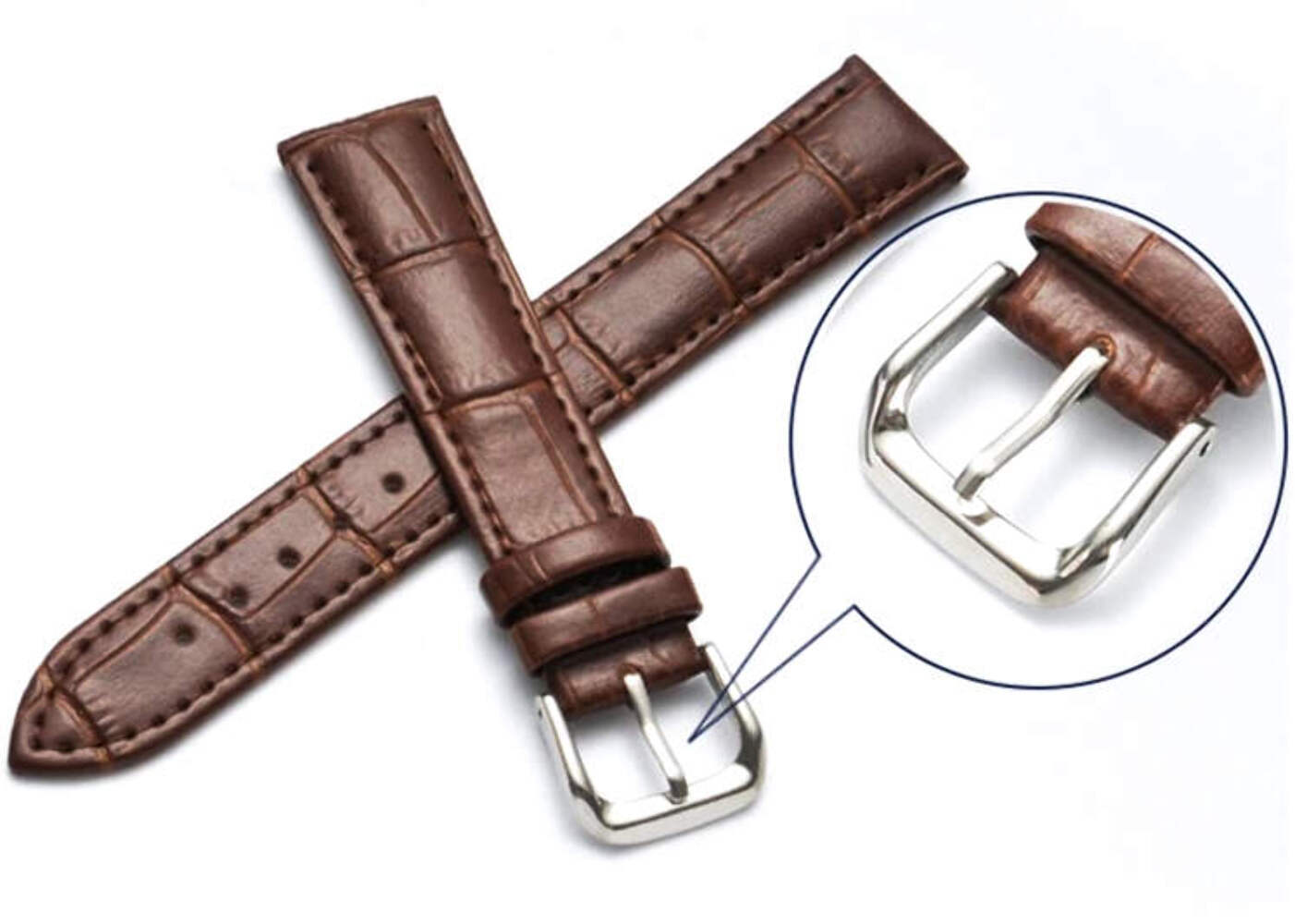 Brown Croco Leather Watch Band Strap Fits Invicta Pro Diver 40mm 17044 #1041