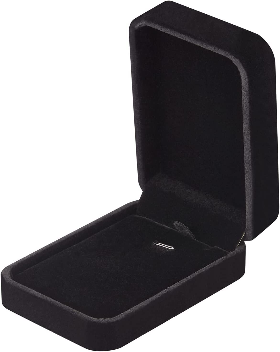 High Quality Black Velvet Necklace Pendant Gift Box Case Jewelry Display