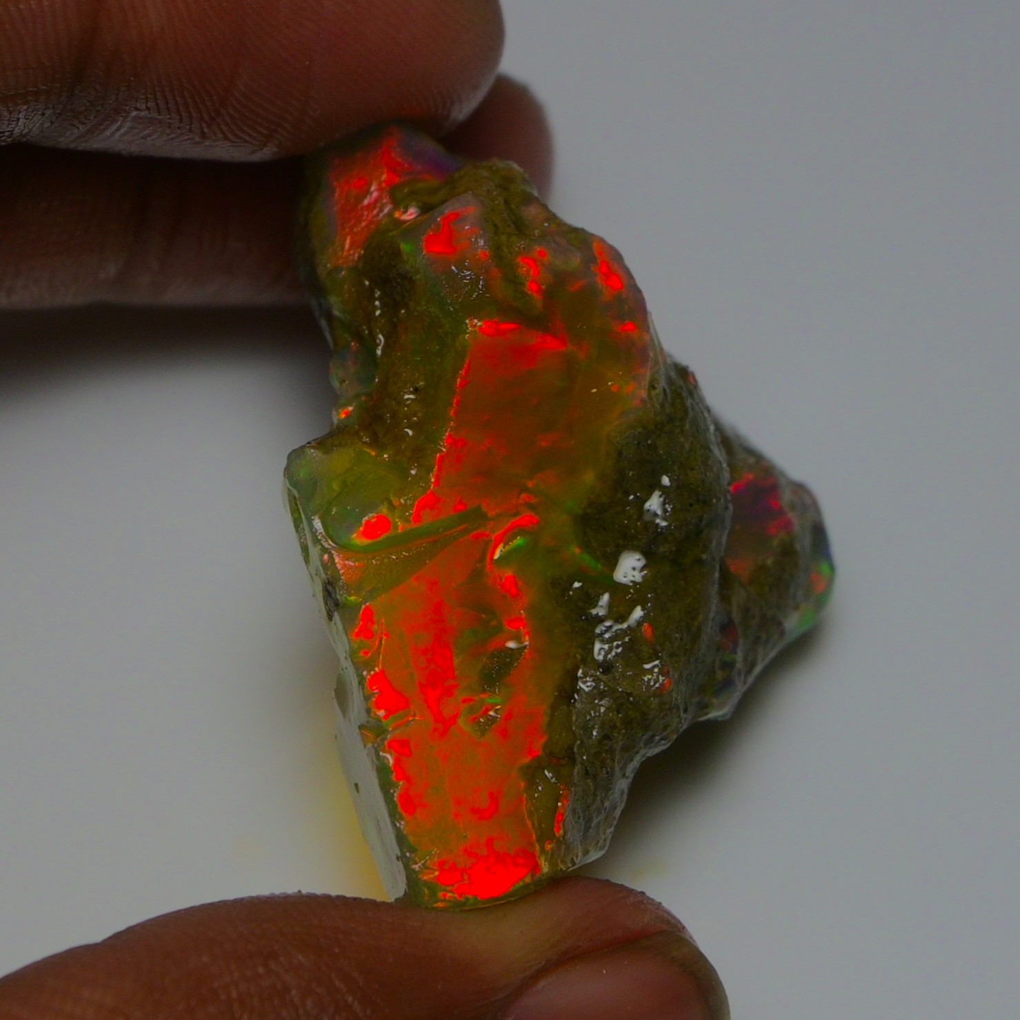 Stunning Ethiopian Opal Rough 84.05 Cts, Large Oil Opal Specimen Natural Opal