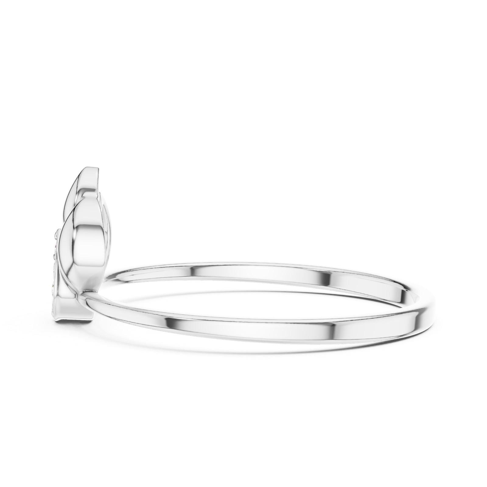 Natural Certified Round Cut Diamond Luxury Designer Style Ring 14K Gold Over