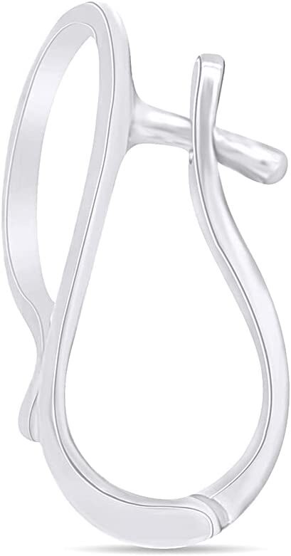 7mm Fits Enhancer Pearl Slide Hanger Interchangeable Pendant 925 Sterling Silver