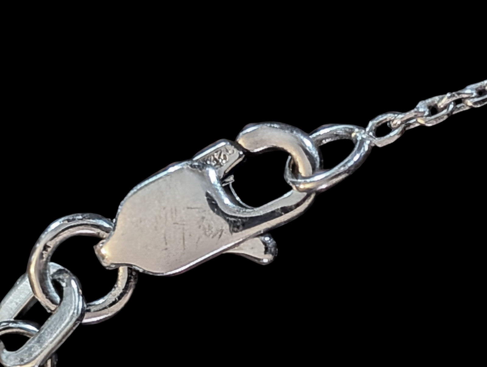 925 Sterling Rhodium Plated Adjustable Slider Celestial Star 15.5″ Choker
