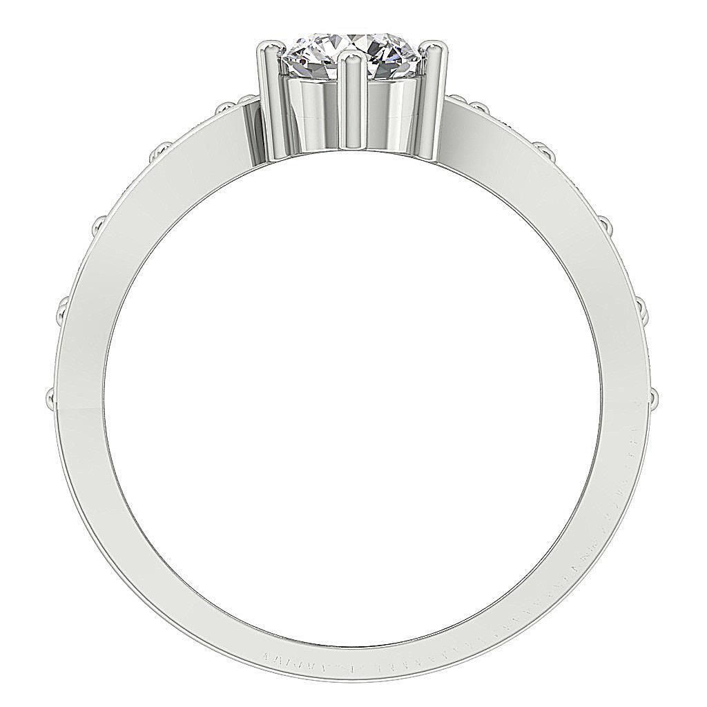 Designer Forever Us Two Stone Ring Round Diamond I1 G 1.15 Ct 14k Solid Gold