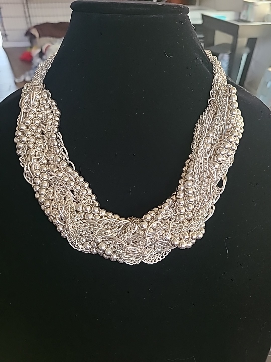 Collectible Lydell NYC Statement Necklace Pearls Chains Torsade Vintage CHIC