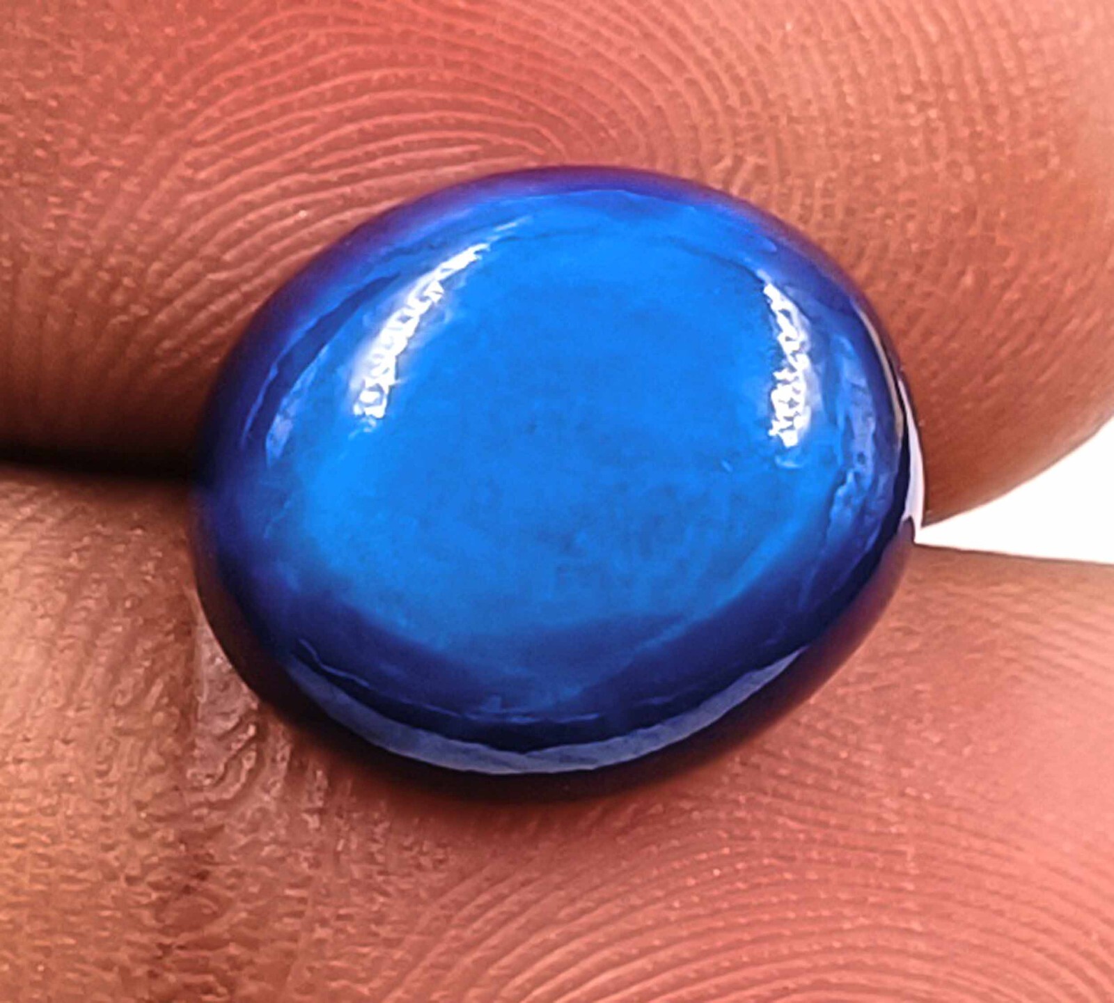 7 Ct IGL Certified Natural Star Sapphire Oval Shape Loose Gem with 6 Rays ” 5SDS