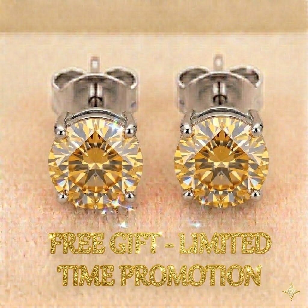 20.00 Ct Treated Elegant Champagne Diamond Ring ! Tariffs FREE & Matching Studs.